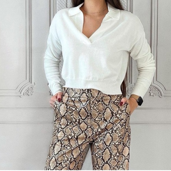 𝗡𝗪𝗧 𝗭𝗮𝗿𝗮 • Snake Print Trousers - Picture 6 of 17